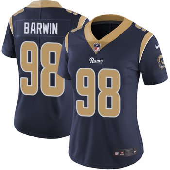 Women's Nike Rams #98 Connor Barwin Navy Blue Team Color Stitched NFL Vapor Untouchable Limited Jersey