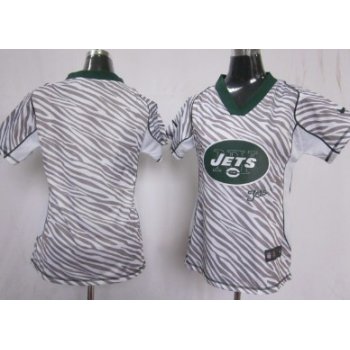 Nike New York Jets Blank 2012 Womens Zebra Fashion Jersey