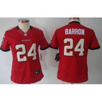 Nike Tampa Bay Buccaneers #24 Mark Barron Red Limited Womens Jersey