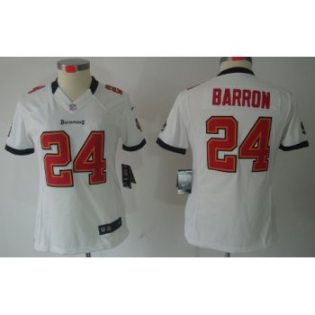 Nike Tampa Bay Buccaneers #24 Mark Barron White Limited Womens Jersey