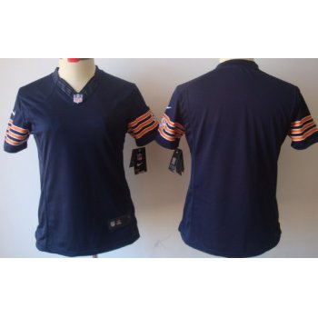 Nike Chicago Bears Blank Blue Limited Womens Jersey