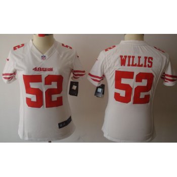 Nike San Francisco 49ers #52 Patrick Willis White Limited Womens Jersey