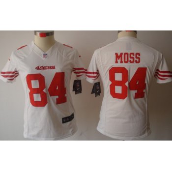 Nike San Francisco 49ers #84 Randy Moss White Limited Womens Jersey