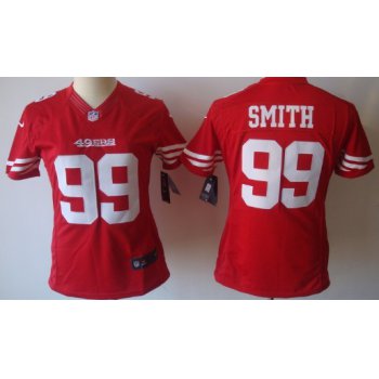 Nike San Francisco 49ers #99 Aldon Smith Red Limited Womens Jersey