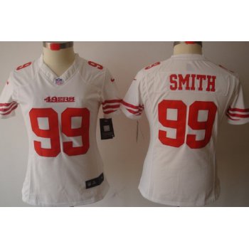 Nike San Francisco 49ers #99 Aldon Smith White Limited Womens Jersey