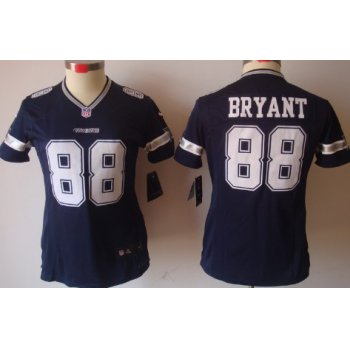 Nike Dallas Cowboys #88 Dez Bryant Blue Limited Womens Jersey