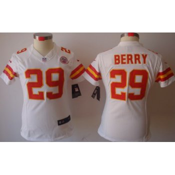 Nike Kansas City Chiefs #29 Eric Berry White Limited Womens Jersey