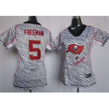 Nike Tampa Bay Buccaneers #5 Josh Freeman 2012 Womens Zebra Fashion Jersey