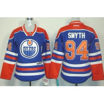 Edmonton Oilers #94 Ryan Smyth Royal Blue Womens Jersey