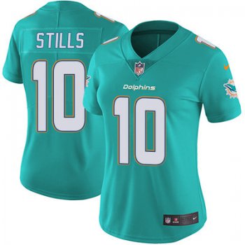 Women's Nike Dolphins #10 Kenny Stills Aqua Green Team Color Stitched NFL Vapor Untouchable Limited Jersey