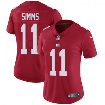 Women's Nike Giants #11 Phil Simms Red Alternate Stitched NFL Vapor Untouchable Limited Jersey