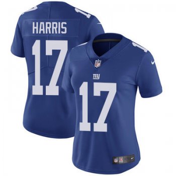Women's Nike Giants #17 Dwayne Harris Royal Blue Team Color Stitched NFL Vapor Untouchable Limited Jersey