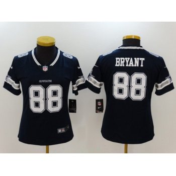 Women's Dallas Cowboys #88 Dez Bryant Navy Blue 2017 Vapor Untouchable Stitched NFL Nike Limited Jersey