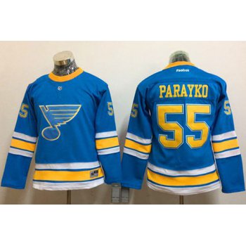 Blues #55 Colton Parayko Light Blue 2017 Winter Classic Women's Stitched NHL Jersey