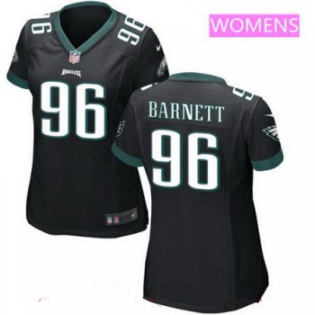 Women's 2017 NFL Draft Philadelphia Eagles #96 Derek Barnett Black Alternate Stitched NFL Nike Game Jersey