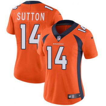 Nike Denver Broncos #14 Courtland Sutton Orange Team Color Women's Stitched NFL Vapor Untouchable Limited Jersey