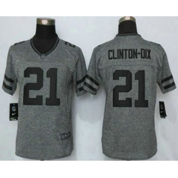 Women's Green Bay Packers #21 Ha Ha Clinton-Dix Nike Gray Gridiron NFL Gray Limited Jersey