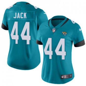 Nike Jacksonville Jaguars #44 Myles Jack Teal Green Team Color Women's Stitched NFL Vapor Untouchable Limited Jersey