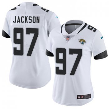 Nike Jacksonville Jaguars #97 Malik Jackson White Women's Stitched NFL Vapor Untouchable Limited Jersey
