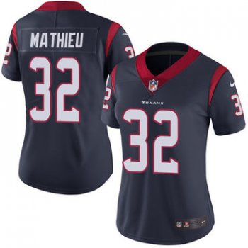 Nike Texans #32 Tyrann Mathieu Navy Blue Team Color Women's Stitched NFL Vapor Untouchable Limited Jersey