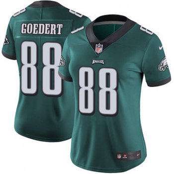 Nike Eagles #88 Dallas Goedert Midnight Green Team Color Women's Stitched NFL Vapor Untouchable Limited Jersey