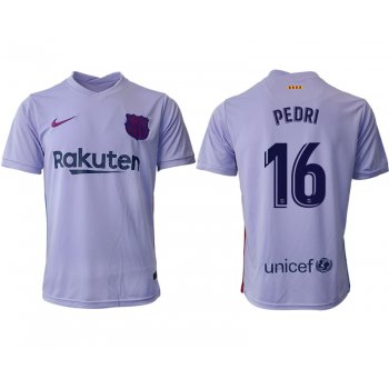 Men 2021-2022 Club Barcelona away aaa version purple 16 Soccer Jersey