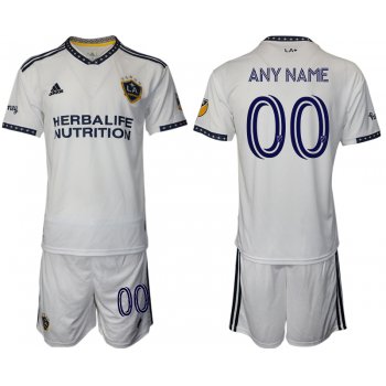 Men 2022-2023 Club Los Angeles Galaxy home white customized Adidas Soccer Jersey