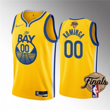 Men's Golden State Warriors Active Player Custom 2022 Yellow NBA Finals Stitched Jersey