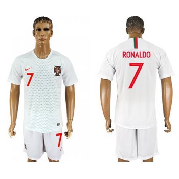 Portugal #7 Ronaldo Away Soccer Country Jersey