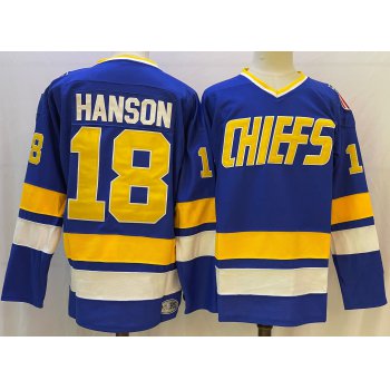 The NHL Movie Edtion #18 HANSON Blue Jersey