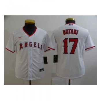 Youth Nike Los Angeles Angels #17 Shohei Ohtani White Home Stitched Baseball Jersey