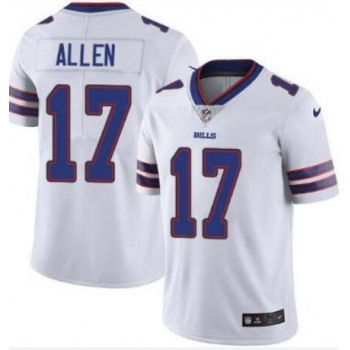 Men's Buffalo Bills #17 Josh Allen White Vapor Untouchable Limited Stitched Jersey