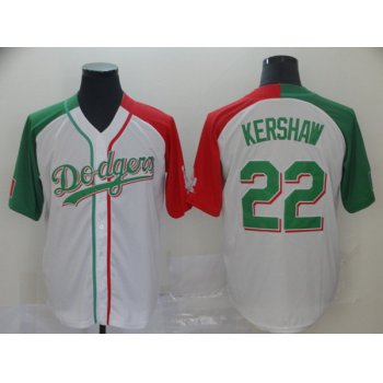 Men's Los Angeles Dodgers #22 Clayton Kershaw Mexican Heritage Culture Night Jersey