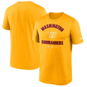 Men's Washington Commanders Nike Gold Arch Legend T Shirt