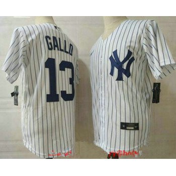 Men's New York Yankees #13 Joey Gallo White Stitched MLB Cool Base Nike Jersey