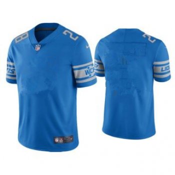Men's Detroit Lions Blank Blue Vapor Untouchable Limited Stitched Jersey