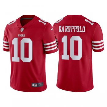 Men's San Francisco 49ers #10 Jimmy Garoppolo 2022 New Red Vapor Untouchable Stitched Jersey