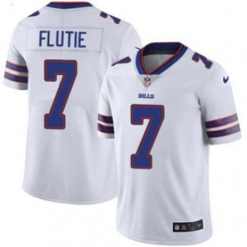 Men's Buffalo Bills #7 Doug Flutie White Vapor Untouchable Limited Stitched Jersey