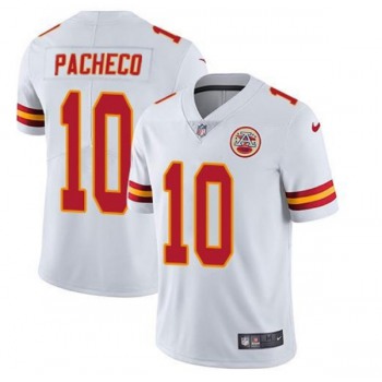 Men's Kansas City Chiefs #10 Isiah Pacheco White Vapor Untouchable Limited Stitched Football Jersey