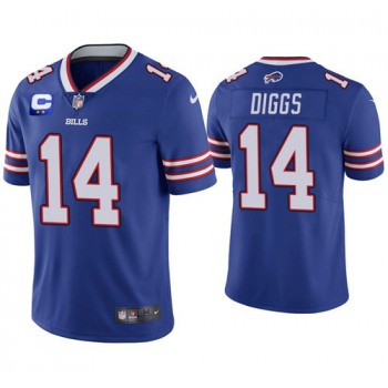 Men's Buffalo Bills 2022 #14 Stefon Diggs Royal Blue With 2-star C Patch Vapor Untouchable Limited Stitched NFL Jersey