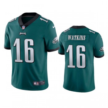Men's Philadelphia Eagles #16 Quez Watkins 2022 Green Vapor Untouchable Limited Stitched Jersey