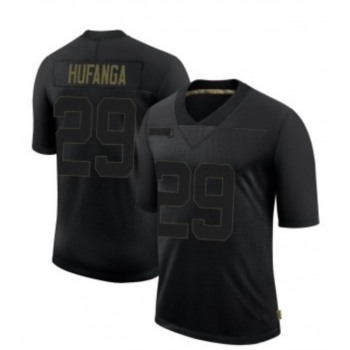 Men's San francisco 49ers #29 Talanoa Hufanga Icon Black Stitched NFL Jersey