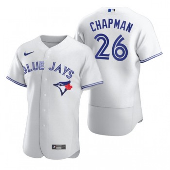 Men's Toronto Blue Jays #26 Matt Chapman White Flex Base Stitched Baseball Jersey