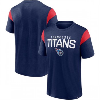 Men's Tennessee Titans Navy Home Stretch Team T-Shirt