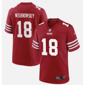 Men's San Francisco 49ers #18 Mitch Wishnowsky 2022 Red Vapor Untouchable Stitched Football Jersey