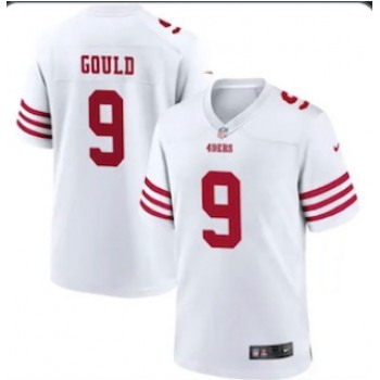 Men's San Francisco 49ers #9 Robbie Gould 2022 New White Vapor Untouchable Limited Stitched Jersey